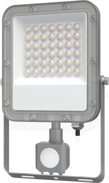 Image sur Projecteur LED extra plat 230V 30W avec détecteur radar